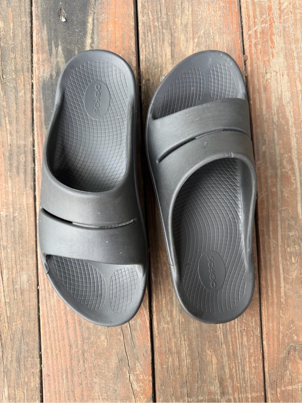 OOFOS Black OOahh Slide Sandals men’s 12